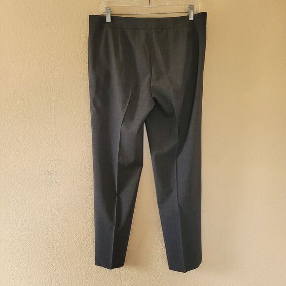 Lafayette 148 New York Gray Wool Blend Trouser Pants Tapered Size 8 Office Work - Picture 11 of 11